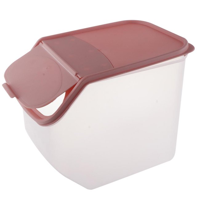 Contenedor de Cereales Apible de Plástico - Caja de Almacenamiento de Alimentonvase de Nueces de Cereales de Arroz de - 25 Cm X 18,8 Cm X Rosado Soledad Contenedor de almacenamiento de alimentos