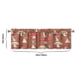 thumbnail image 3 of Mushroom (33) Kitchen Curtains 54x18 Inch Window Curtain over Sink Short Tier for Bathroom Cafe Rod Pocket Kitchen Decor Living Room Window Treatment Fabric 1 Panel, 3 of 3
