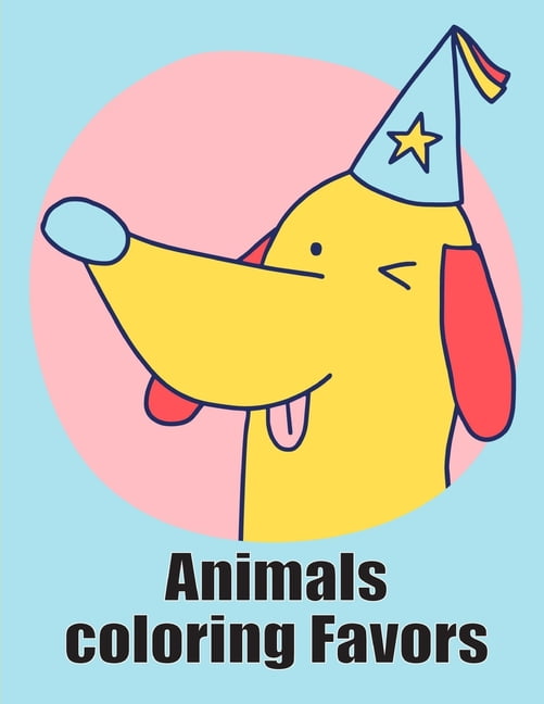 Animals coloring Favors: Super Cute Kawaii Coloring Pages for Teens