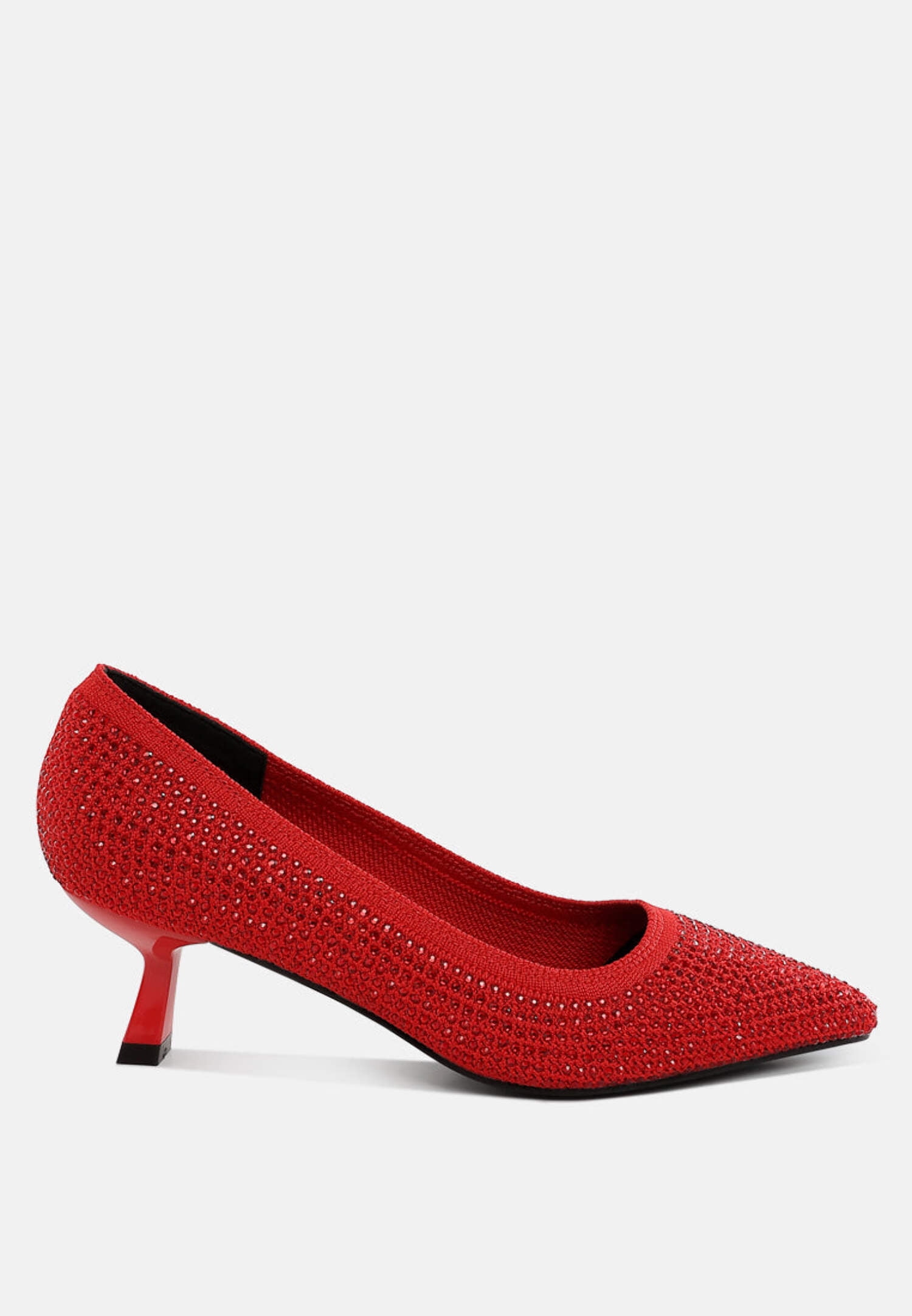 Christian Louboutin Smoky Version Louis P Strass Flat Shoes 
