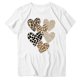 thumbnail image 3 of Tejiojio Women's Plus Size T-shirt Valentine's Day Heart Print Round Neck Short Sleeve Tops Spring Summer XL-5XL, 3 of 4