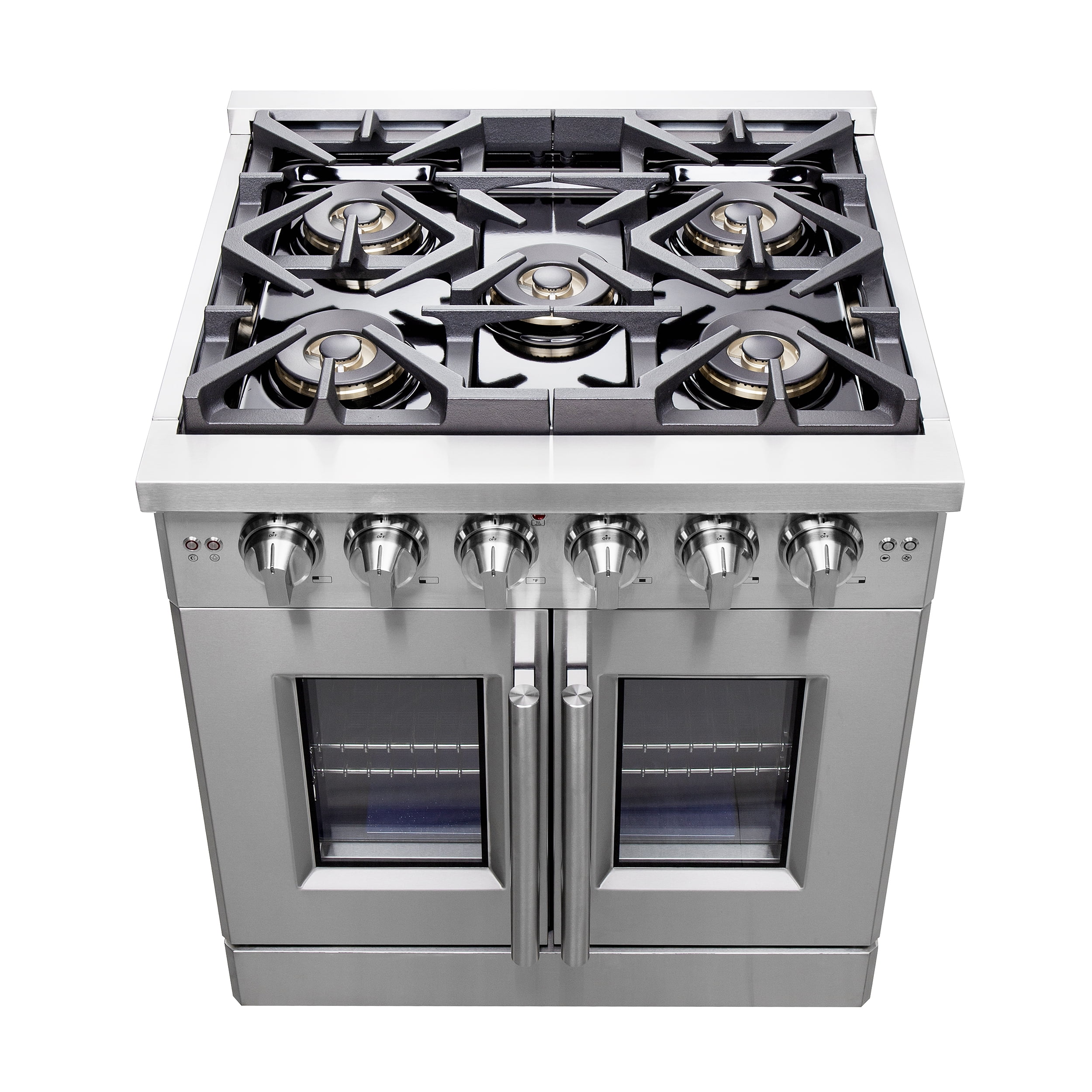 FORNO Capriasca 30" Freestanding French Door Gas Range