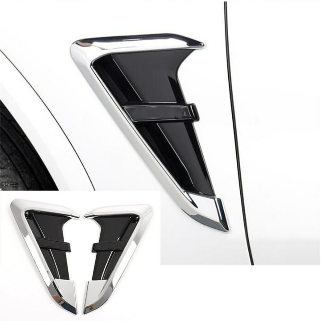 2 Pzas ABS Cromados Aptos para BMW X3 G01 2018 2019 2020 2021 2022 Aptos para BMW X4 G02 2019 2020 2021 con Cubierta de Salida de Ventilación de Aire con Guardabarros Lateral con logo X3 X4