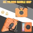 thumbnail image 2 of Dteck Rugged Case for iPad 11-inch (A16) 2025/ iPad 10th Generation 10.9-inch 2022,Heavy Duty 3-Layer Protection Case Shockproof Hand Grip Kickstand Cover for iPad 10th/11th Gen,Orange+Black, 2 of 4
