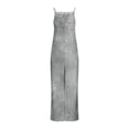 thumbnail image 5 of XPMWRP Women's Tie Dye Sleeveless Jumpsuit Casual Loose Wide Leg Overalls with Pockets for Summer Vacation Gray L, 5 of 5