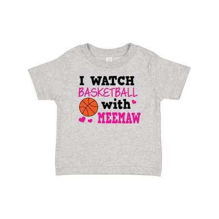 

Inktastic I Watch Basketball with Meemaw Gift Baby Girl T-Shirt