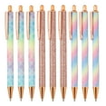 thumbnail image 1 of Unique Bargains 9 PCS Ballpoint Pens, Metal Retractable Click Ball Pens, 1mm Black Ink Medium Point and Office Supplies, 1 of 6