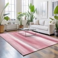 thumbnail image 3 of Area Rugs 5'x7', Pink Grey Carpet Runner Indoor Outdoor Rugs Home Decor Aesthetic, Abstract Art Oil Painting Blue Ombre Non Slip Mats Washable Accent Rug for Living Room Bedroom, 3 of 8