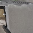 thumbnail image 4 of Contemporary Home Living Set of 2 Black Contemporary Outdoor Furniture Patio Dining Chairs - Abalone, 4 of 9
