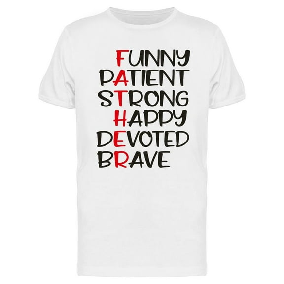 Father Traits T-Shirt Men -Image by Shutterstock, Male Medium