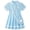 Blue, variant on Lanbubble Toddler Girls Sporty Tennis Dress With Bag Short Sleeve Casual Polo Dress Purple Dress For Girls 3-7 Years