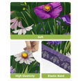 thumbnail image 4 of Spring Flowers Bar Stool Covers Set of 6, Boho Botanical Budding Garden Florals Stretch Washable Bar Chair Covers with Backs, Removable Pub Counter Height Chair Cover for Kitchen Dining Room Cafe, 4 of 7
