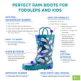 thumbnail image 3 of Oaki Kids Waterproof Rubber Rain Boots with Easy-On Handles, 3 of 3