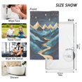 thumbnail image 6 of Yayeee 2 Pack Hand Towels for Bathroom 100% Cotton 16" x 28" Kitchen Towel, Dark Mountains, 6 of 7