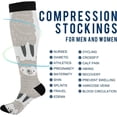 thumbnail image 4 of GZHJMY Alpaca Compression Socks, Women Men Long Stocking (20-30mmHg), Travel Knee High Stockings for Athletic Sports,Running,Cycling,Nursing, 4 of 7
