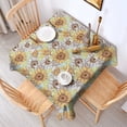thumbnail image 2 of Sunflower Pattern Square Tablecloth,Waterproof Square Table Cover,Wipeable Spillproof Washable Table Cover for Home Kitchen Party Decor 42"X42"(107x107cm), 2 of 6