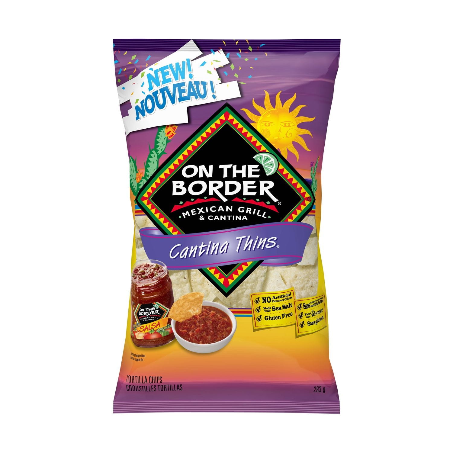 On The Border Cantina Thins Tortilla Chips
