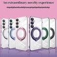 thumbnail image 2 of JTCASES for Samsung Galaxy S22 Plus Case, Crystal-clear TPU Backplane with Adjustable Ring Bracket Lens Film Protection Support MagSafe Shockproof Hybird Shell, Silver, 2 of 9