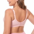 thumbnail image 6 of Women's Cotton Full Coverage Wirefree Non-padded Lace Plus Size Bra 44I, 6 of 7