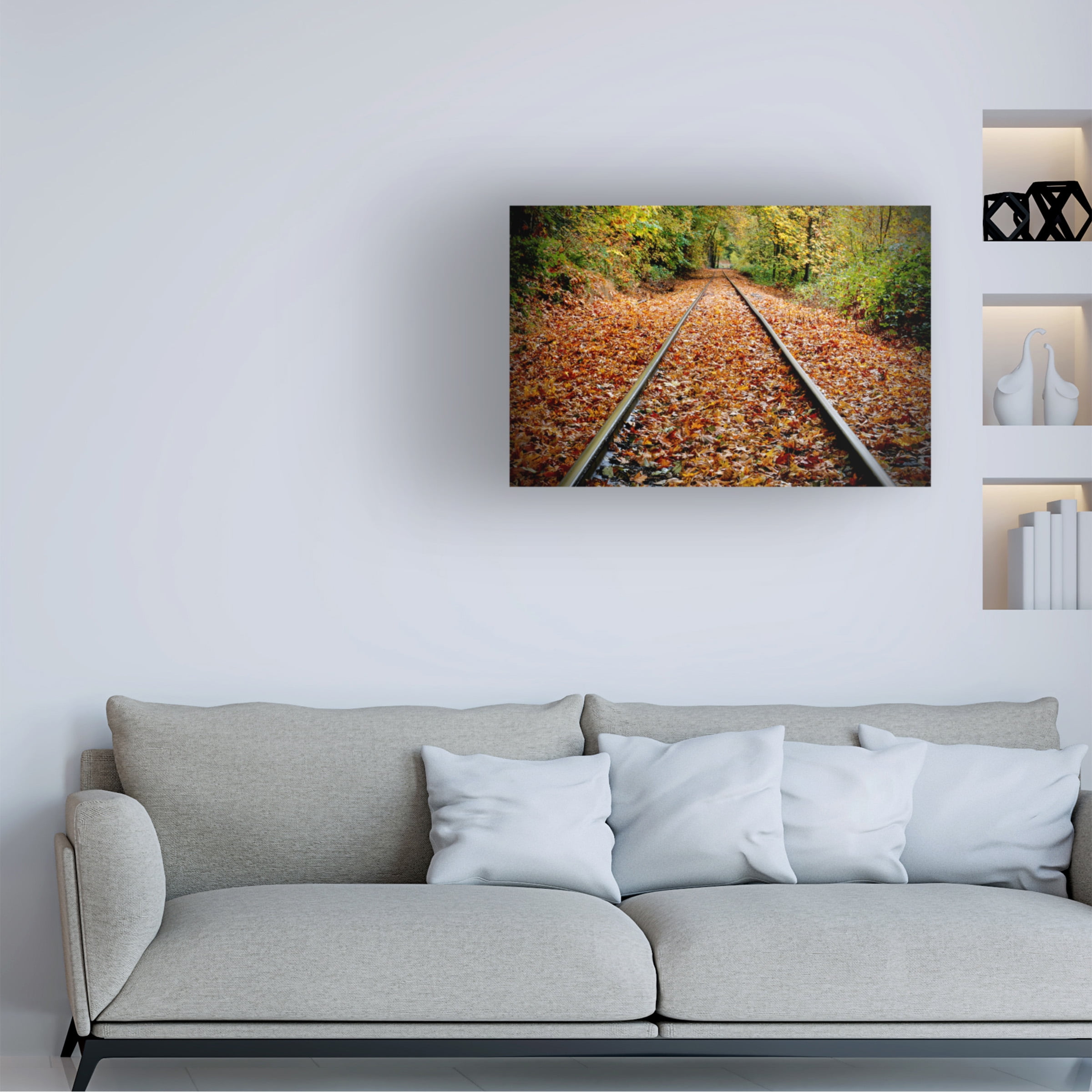Susan Vizvary Photography 'Looking Down the Tracks' Canvas Art
