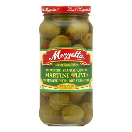 Mezzetta Olives Martini, 10 OZ (Pack of 6) (Best Brand Of Olives For Martinis)