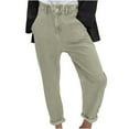 thumbnail image 1 of Jeans for Women Spring And Summer New Womens Button Elastic Waist Solid Casual Jeans Pants, 1 of 1