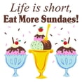 thumbnail image 3 of CafePress - Eat Sundaes Large Mug Mugs - 15 oz Ceramic Large White Novelty Mug, 3 of 4