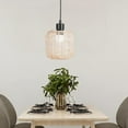 thumbnail image 6 of Stgfyxgs Hanging Lamp Shade Weave Rattan Lampshade Decor Handmade Rattan Weave Retro Chandelier Light Cover for Dining Room Restaurant C, 6 of 9