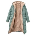 thumbnail image 6 of Womens Fashion Ziper Fleece Thicken Coat with Hood Winter Warm Jacket S-5XL, 6 of 10
