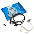 thumbnail image 2 of HQRP 2-Pack 2 Pin Acoustic Tube Earpiece Headsets Mic for ICOM IC-S21E, IC-S41A, IC-S41E, IC-T2, IC-T21A, 2 of 8