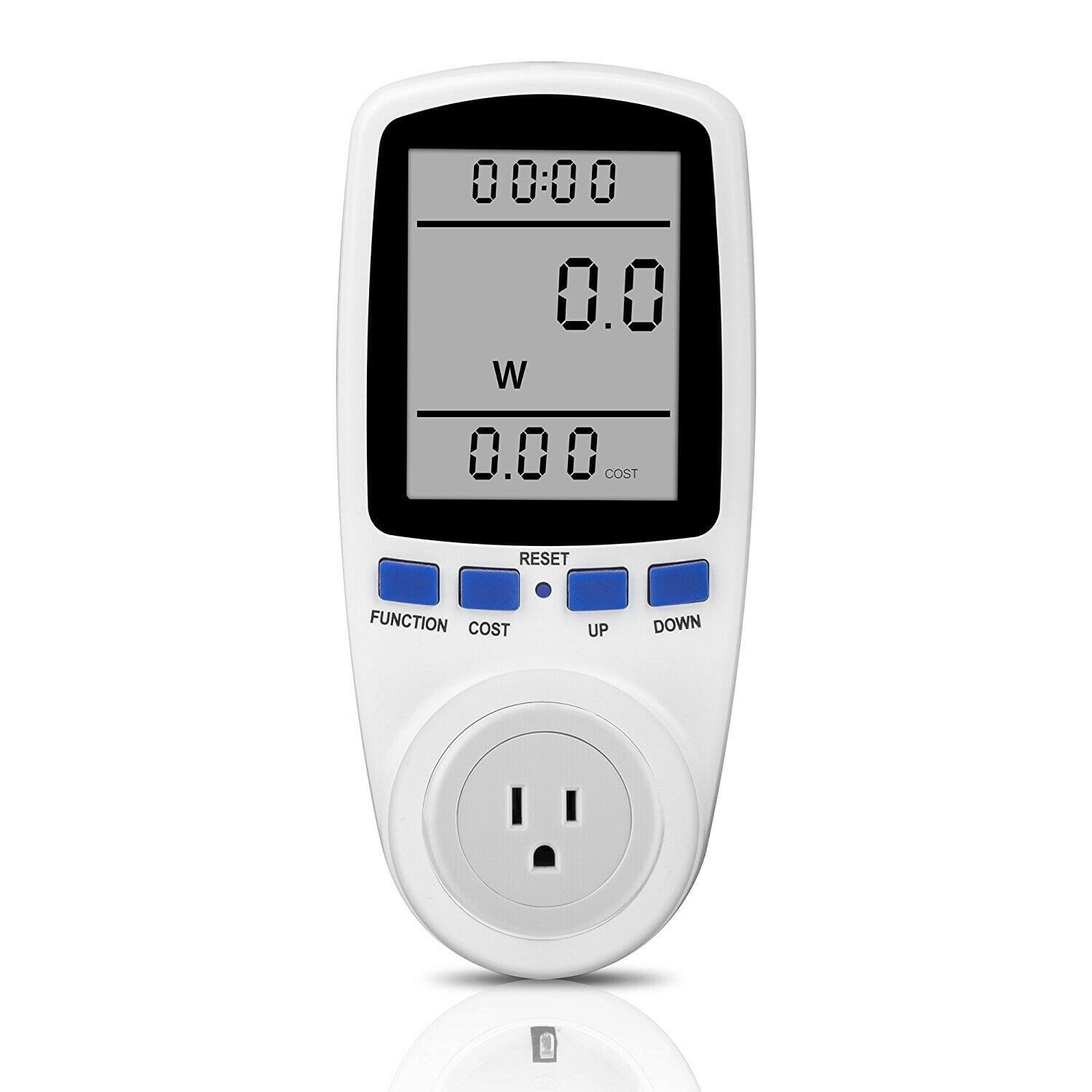 Digital Outlet Power Meter Energy Monitor Volt Watt Voltage Amps Socket