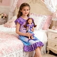 thumbnail image 2 of HYCLES Doll and Girl Matching Nightgown, Outfit Pajamas Night Dress for Girls and 18" Dolls Clothes, 2 of 7