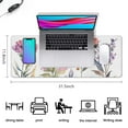 thumbnail image 5 of Chic Flower-Print Extended Gaming Mousepad - Aesthetic Desk Mat, XXL Keyboard & Mouse Mat - Desk Decor Protector, Ideal for Women, Girls & Gamers - 31.5x11.8 Inch, 5 of 7