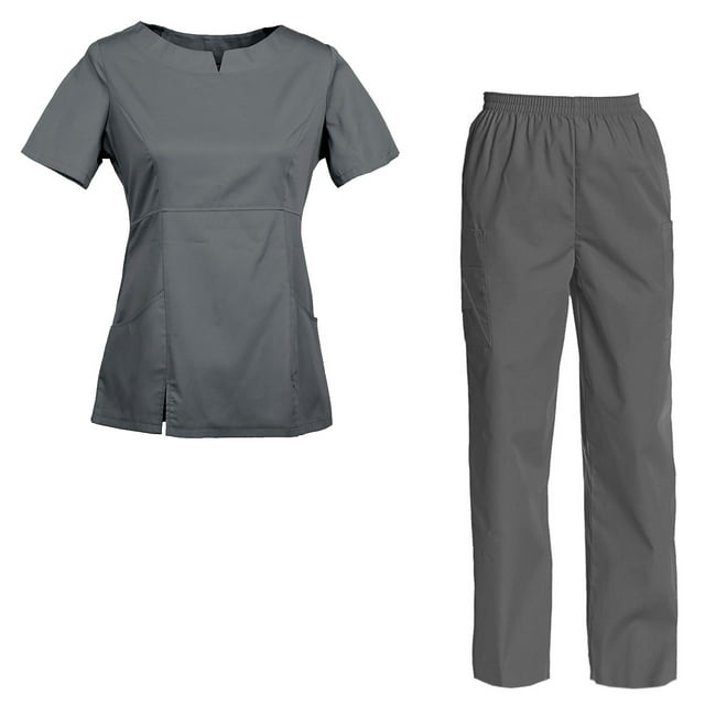 Women's Scrubs Set Scrub Top and Pants Scrubs Set