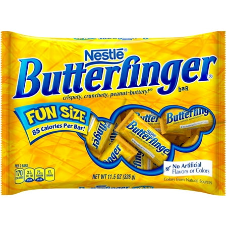 Butterfinger Fun Size Halloween Chocolate Candy Bars, 11.5 oz
