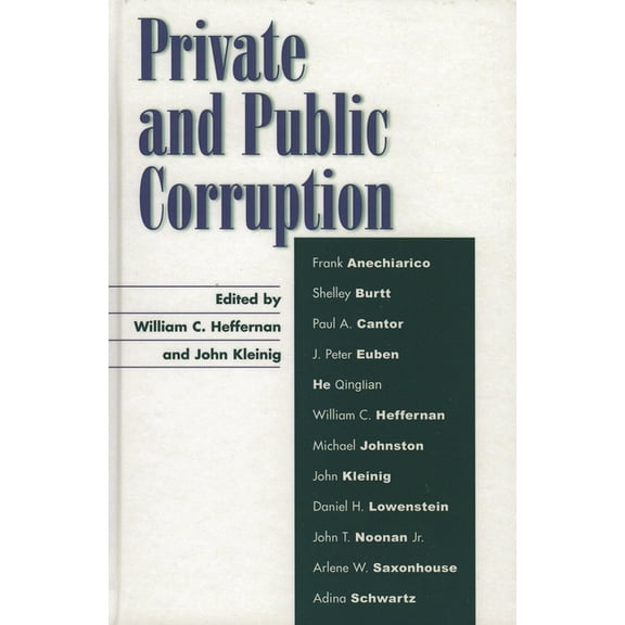 Private and Public Corruption, (Hardcover)