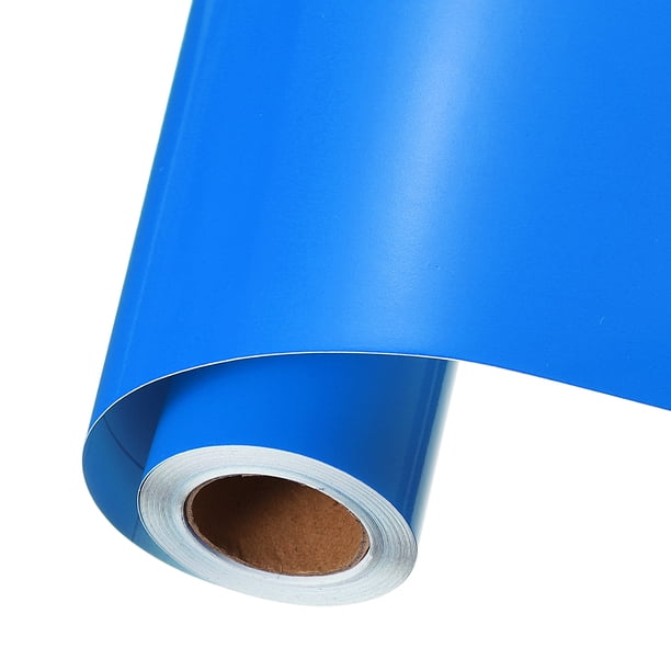 Vinilo Permanente Azul Claro Uxcell, Rollo de Vinilo Adhesivo de 10 Pulgadas x 14 pies para Corte de Calcomanías, Señales, Álbumes de Recortes, Manualidades DIY, Decoración del Hogar