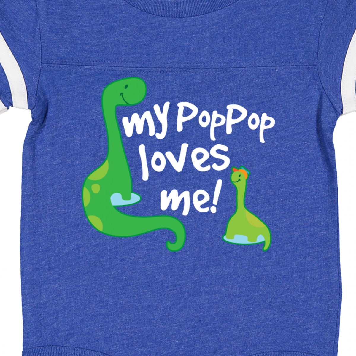 Inktastic My Pop Pop Loves Me Dinosaur Boys or Girls Baby Bodysuit