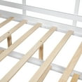 thumbnail image 3 of Noble House Wooden Twin Size House Bed With Trundle, Modern Design for Kids with Storage Shlef, White, 3 of 12