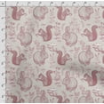thumbnail image 4 of Soimoi Animals Print, Velvet Fabric, Decor Sewing Fabric by The Yard 54 Inch Wide,Decorative Fabric for Upholstery and Home Accents, Light Pink, 4 of 5
