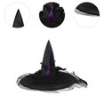 thumbnail image 3 of Sombrero de Halloween Perfecl Moderno Puntiagudo Negro, 3 of 8