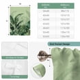 thumbnail image 6 of Palm Leaves Tropical Balloon Curtains for Windows, Bedroom Curtains 54 Inch Length, Green Botanical Summer Green Ombre Tie Up Curtains Panels Thermal Insulated Bathroom Curtains Window 42"x54", 6 of 8