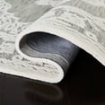 thumbnail image 5 of SAFAVIEH Micro-Loop Antonio Medallion Area Rug, Grey/Ivory, 5' x 5' Square, 5 of 7