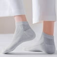 thumbnail image 2 of QLEICOM No Show Socks Womens,Socks for Women,5 Pairs Women's No-Show Socks Solid Colors with Breathable Mesh Toe Panel Low Cut Socks Feature Soft Sole for Comfortable with Shoess Gray, 2 of 6