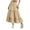 Khaki, variant on Girls Skirt High Waist Tiered Ruffle Hem Midi Skirt A-Line Pleated Skirts with Bow Tie Casual Flowy Dresses, 4–15 Years