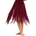 thumbnail image 2 of YiZYiF Womens Chiffon High-Low Long Dance Skirt Asymmetric Hem Lyrical Dance Costume, 2 of 5