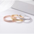thumbnail image 2 of Fashion Simple Single Row Diamond Women's Ring, 2 of 4