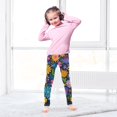 thumbnail image 5 of Girl's Legging Full-Length Colorful Print Tights For Dance Gym Everyday Wear Hand-drawn Style, 5 of 8