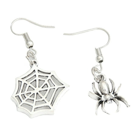 Spider Web Drop Earrings, Dangle Halloween Jewelry for Women Scary Accessories