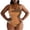 A116 Coffee, variant on One Piece Swimsuits for Women Plus Size Padded Color Block Scoop Neck Bathing Suits Tummy Control Flattering High Cut Monokini Beachwear